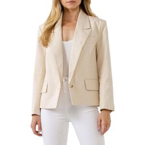 New English Factory One Button Blazer